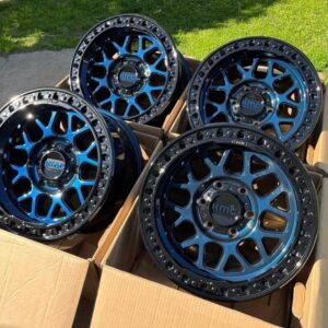 KMC GRS OFF ROAD MIDNIGHT BLUE WHEELS