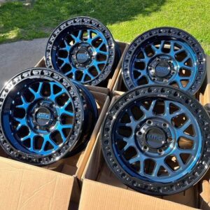 KMC GRS OFF ROAD MIDNIGHT BLUE WHEELS