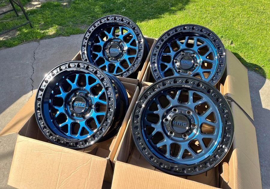 KMC GRS OFF ROAD MIDNIGHT BLUE WHEELS